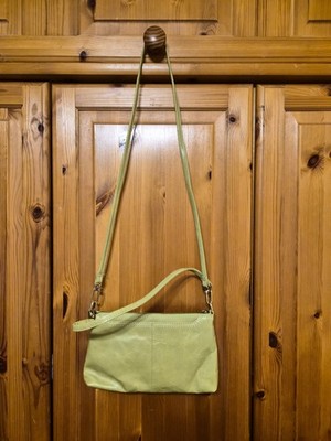 HOBO INTERNATIONAL LEATHER Crossbody 2 Way Lime