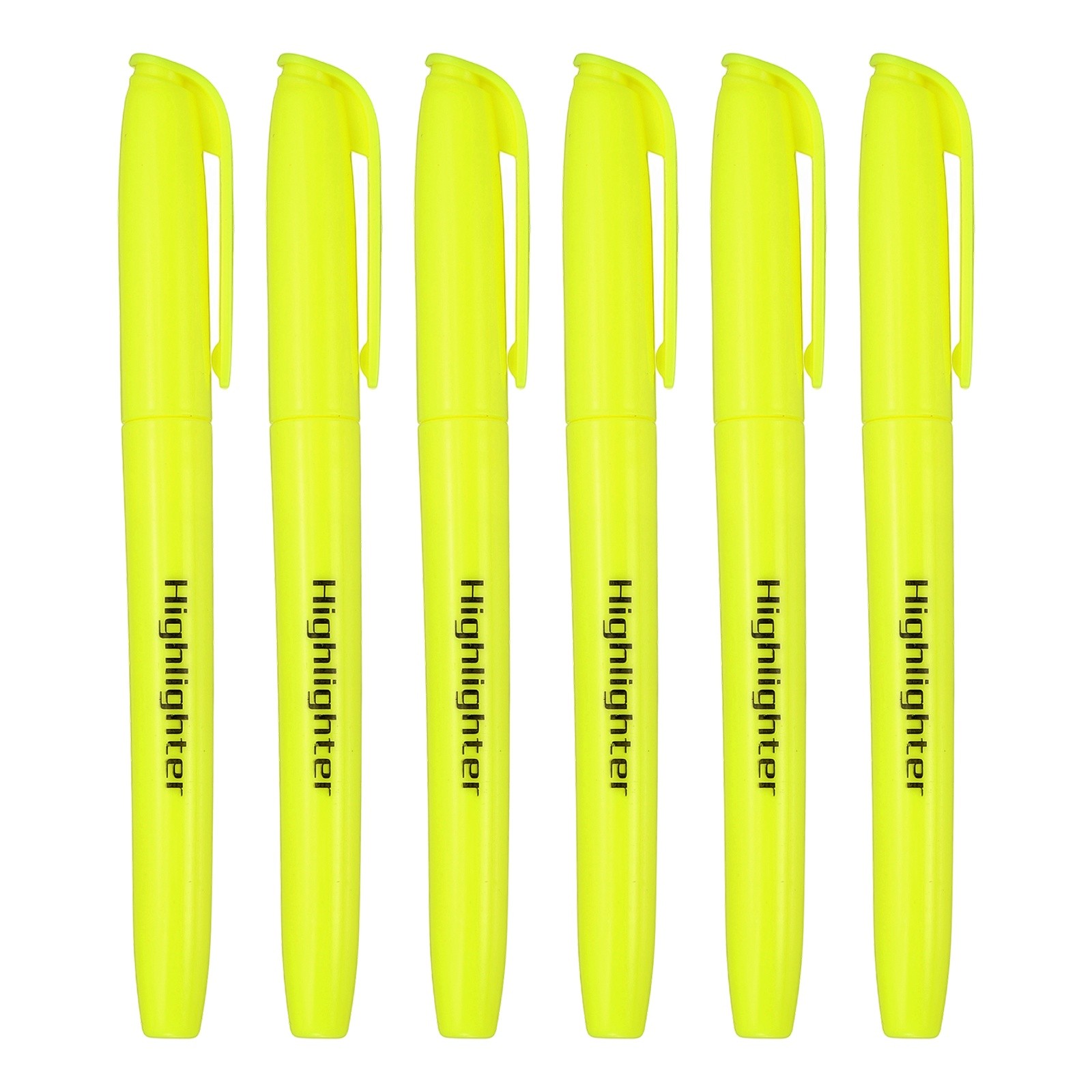 , 6 Pack High Lighters No Bleeds Highliters Pens Neon
