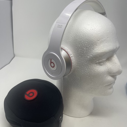 Beats Solo Wireless Kopfhörer weiß 810-00012-01 Bluetooth Headphones funktioniert Case