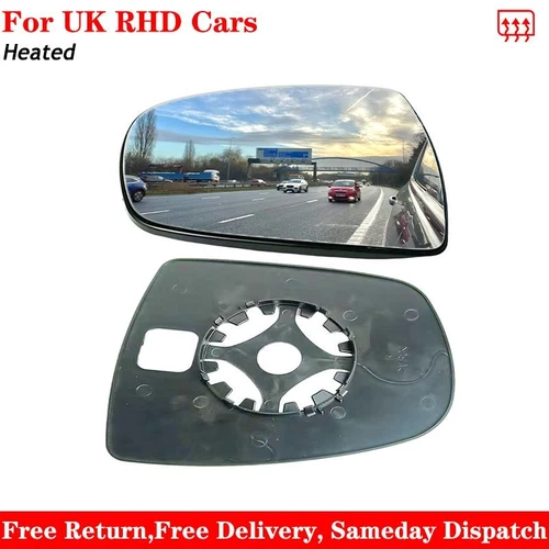 For Renault Trafic 2001-2013 Heated Wing Mirror Glass Right Driver Side