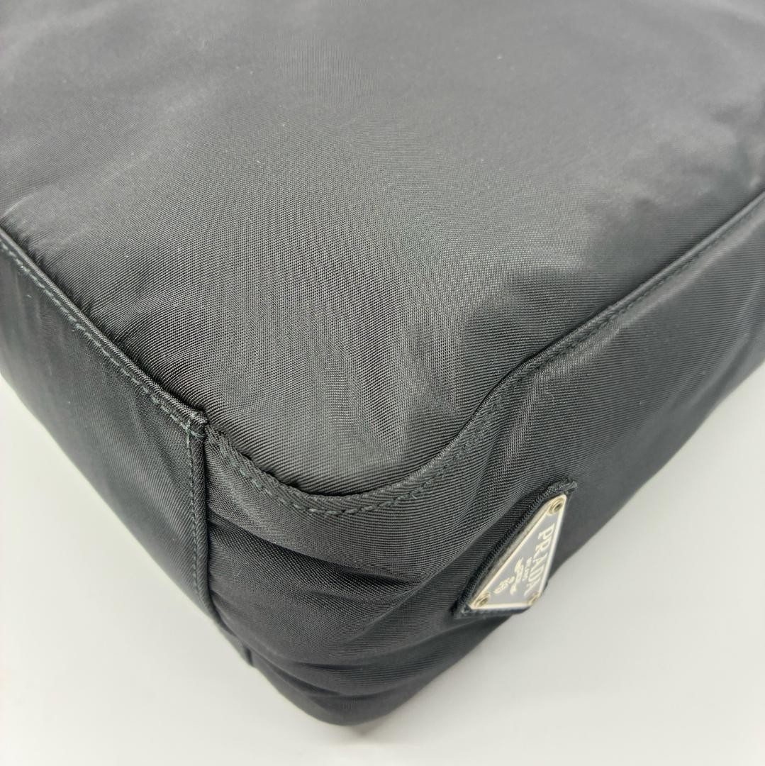 PRADA Nylon Tote Bag Black Authentic Logo Handbag Women's Fashion thumbnail 13