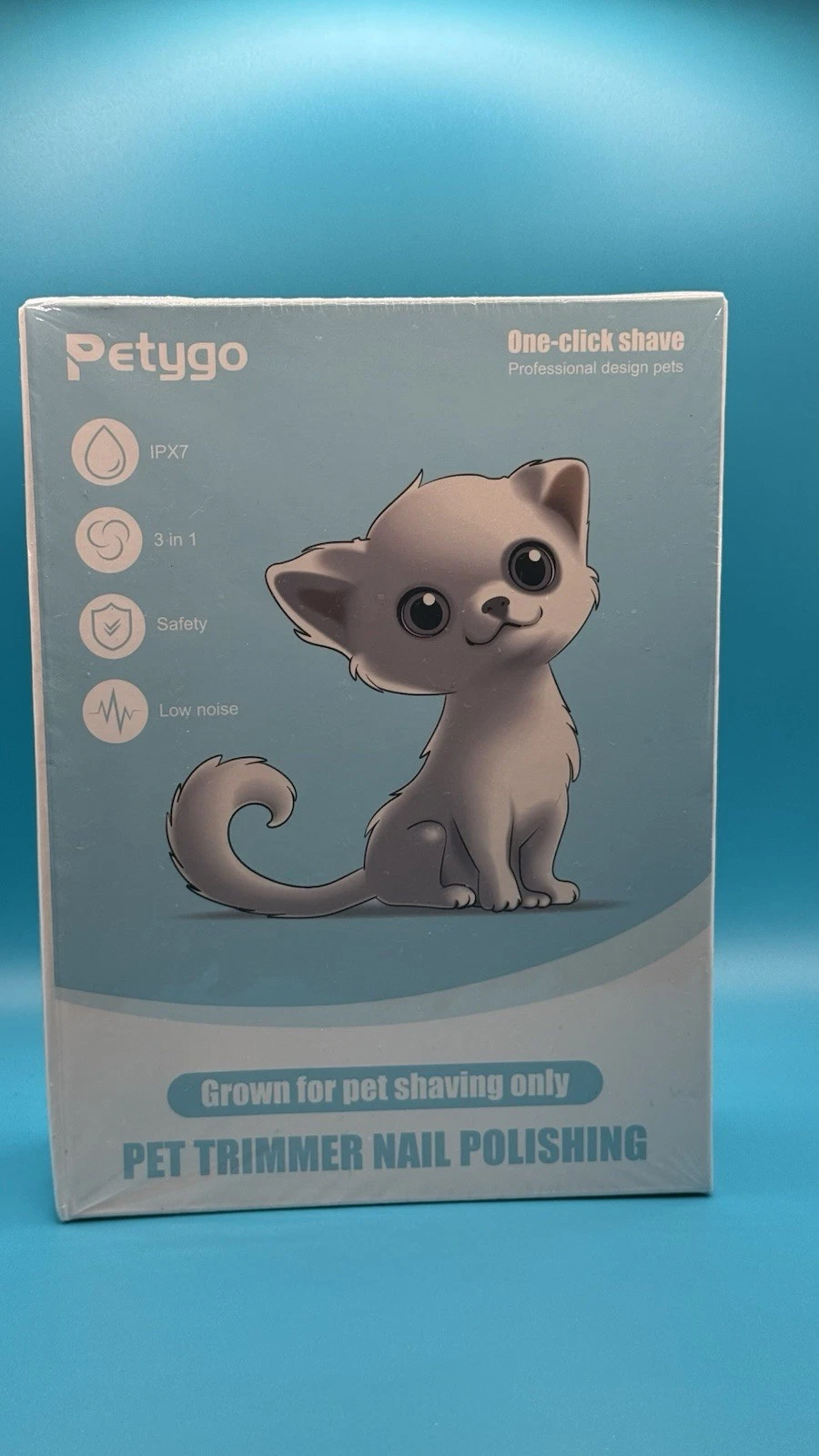 Petygo 3-in-1 Pet Grooming Kit – Safe, Quiet & Waterproof for Dogs & Cats
