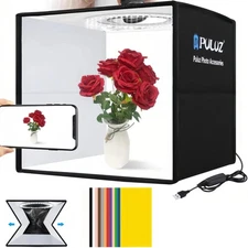 2025 Upgraded Photo Studio Light Box Photography, 10"x10" Professional Foldable 