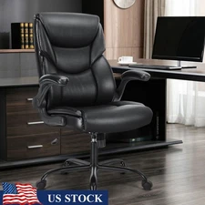 Ergonomic Gaming Office Chair Adjustable Height Lumbar Support Rolling Armrest