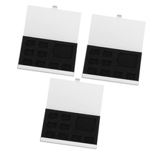 3Pcs 9-Slot Memory Card Storage Box Memory Card Holder Case Aluminum Alloy7309