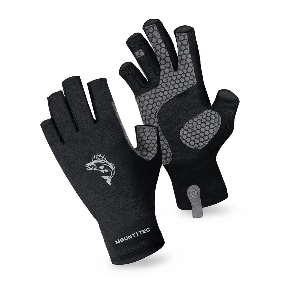 Ladies Fingerless Cycling Gloves UV Protective Half-Finger Gloves UPF 50+ Sun...