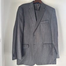 Jos A Bank 2 Piece Suit- Grey 100  Wool 46L
