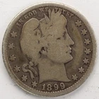 VG  1899 O  Barber Quarter