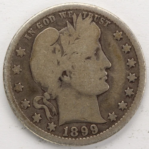 VG  1899 O  Barber Quarter