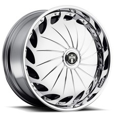 26x10 Dub Forged Wheels S757 Drama Chrome Spinner Rims 4pcs A1
