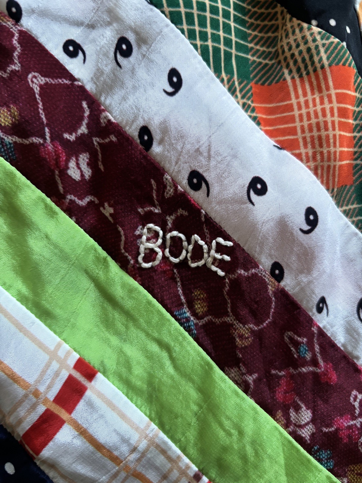 Bode authentic Patchwork viscose button down shor… - image 6