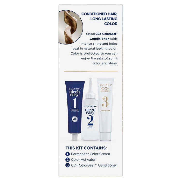 Clairol Permanent Hair Color Nice & Easy Lightest Brown Color 1 Ct Pack of 2