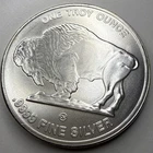 1 oz .999 Fine Silver Buffalo Round R32