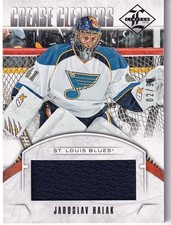 2012-13 Panini Limited Crease Cleaners Jersey #CC-HA JAROSLAV HALAK 02/99 Blues