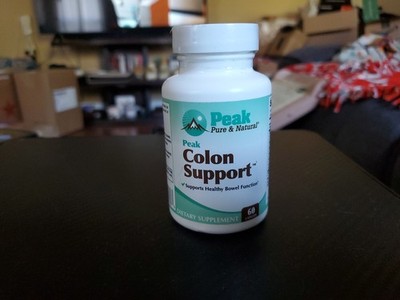 SEALED - Peak Pure & Natural Colon Support - Cleanse and Detox Supp. (60) caps. 