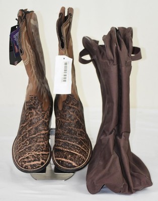 NWT Vintage TONY LAMA BLACK LABEL Exotic Skin Western BOOTS w/Bag