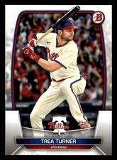 Trea Turner 2023 Bowman #10 Philadelphia Phillies FREE SHIPPING