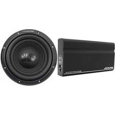 Alpine W10S4 10-Inch Bass Subwoofer & KTA-200M Mono Power Pack Amplifier with...