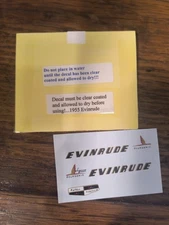 1955 Evinrude Decal Toy Outboard Model Boat Motor Reproduction Decals