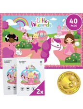 Disposable Kids Princess Unicorn Placemats 40 Pack Travel Table Mats New