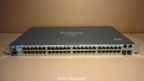 HP J9020A 2510-48 ProCurve 48-Port 10/100 + 2x GE + 2x GE SFP Switch + Rack Ears