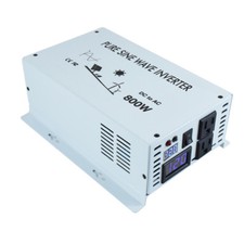 Power Inverter 800W 12V DC to 120V AC Pure Sine Wave Inverter Truck RV Car Home