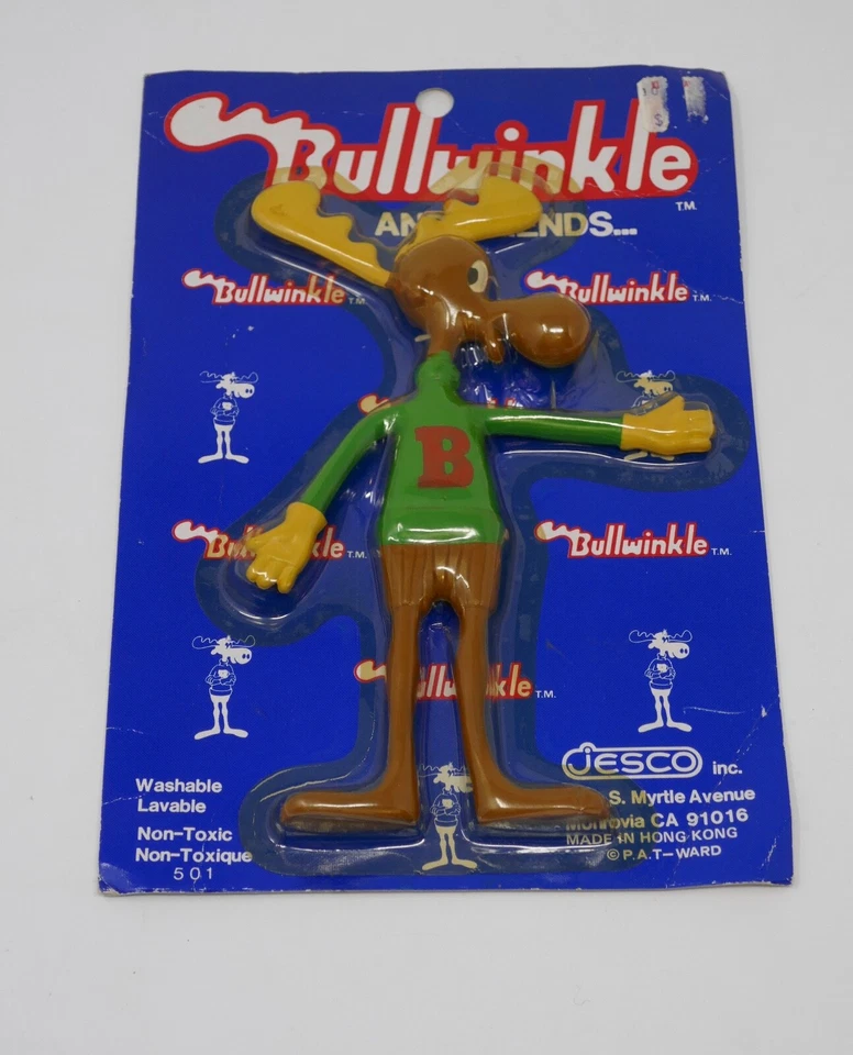 Фигурка Jesco 1985 Bullwinkle and Friends Bendable Bullwinkle ЗАПЕЧАТАННАЯ - Изображение 3 из 4