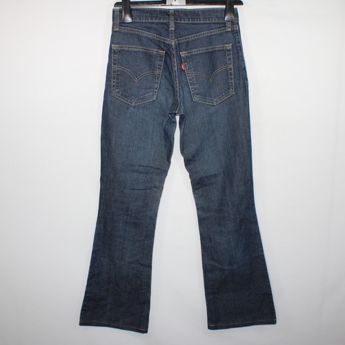Levi's 525 Bootcut Jeans Women's W26 L28 Blue 100% Cotton Zip Fly 5 Pocket - Picture 5 of 12