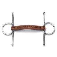 Cavalon Full Cheek Soft Leather Snaffle Bit
