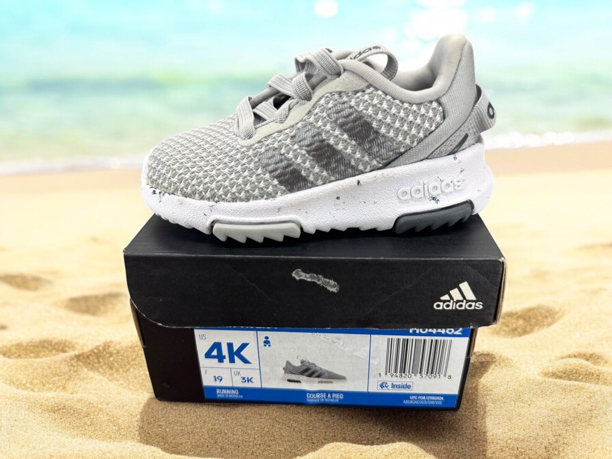 Adidas Baby Racer TR H04462 Running Shoe Unisex Grey 4K Infant Sneaker - Main Image