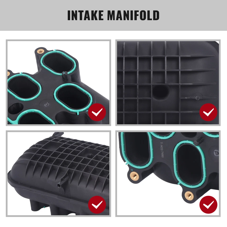 Colector de admisión inferior para Ford F-250 F-350 F-450 F-550 Super Duty 6,8 L 615-279 Foto 4 de 4