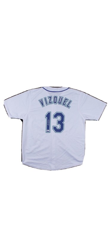 Omar Vizquel Signed Seattle White Baseball Jersey (JSA)