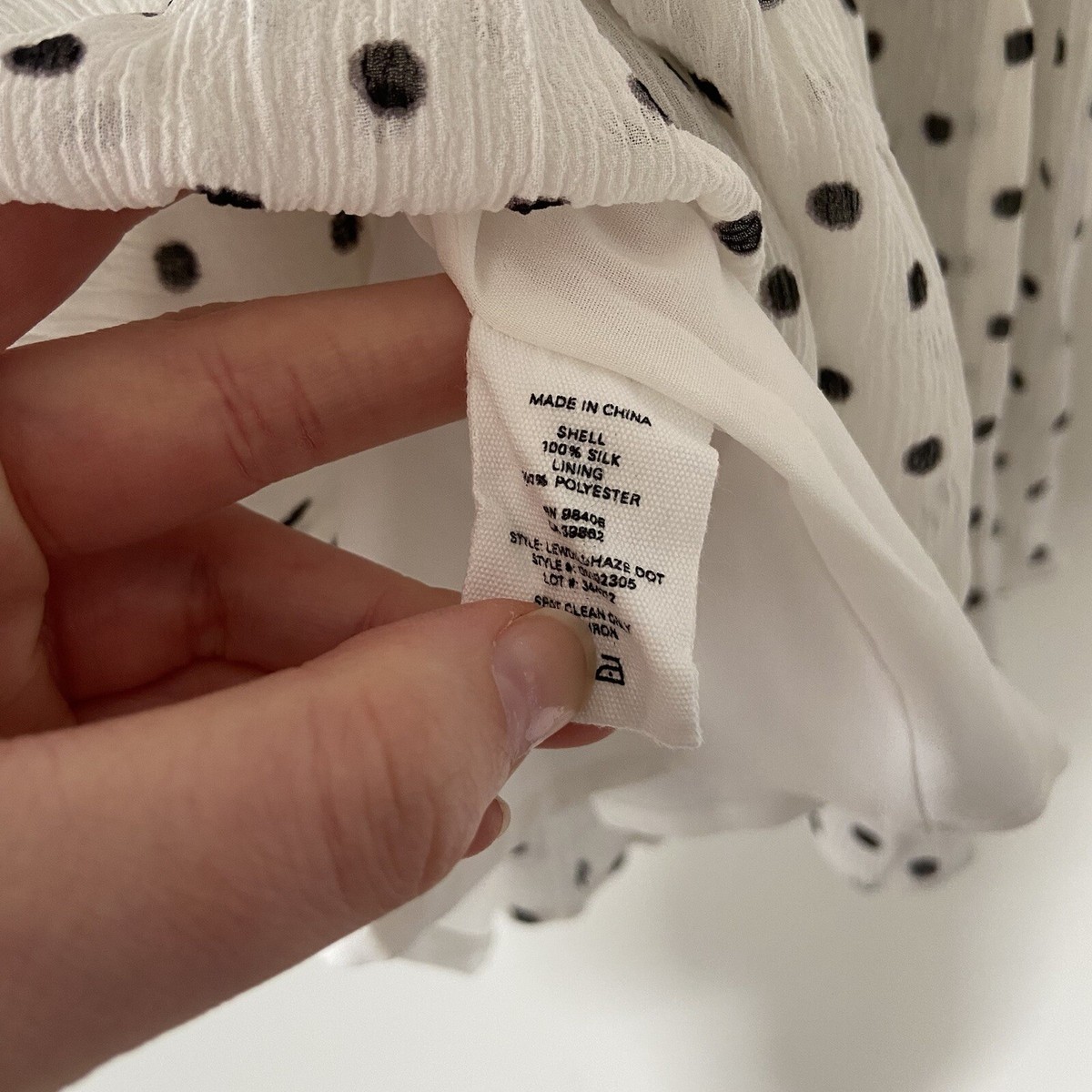 スカート theory polkadot silk skirt Theory Polka Dot High Waisted Pleated Midi Silk Skirt 2 | eBay