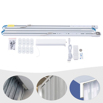 Smart Curtains System Electric Curtain Rod Track Rail Remote Controlled Drapery