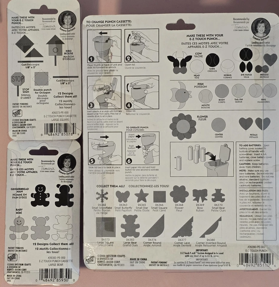 Memories Forever E-Z Touch Punch With 4 Punch Cartridges.   - Image 2 of 2