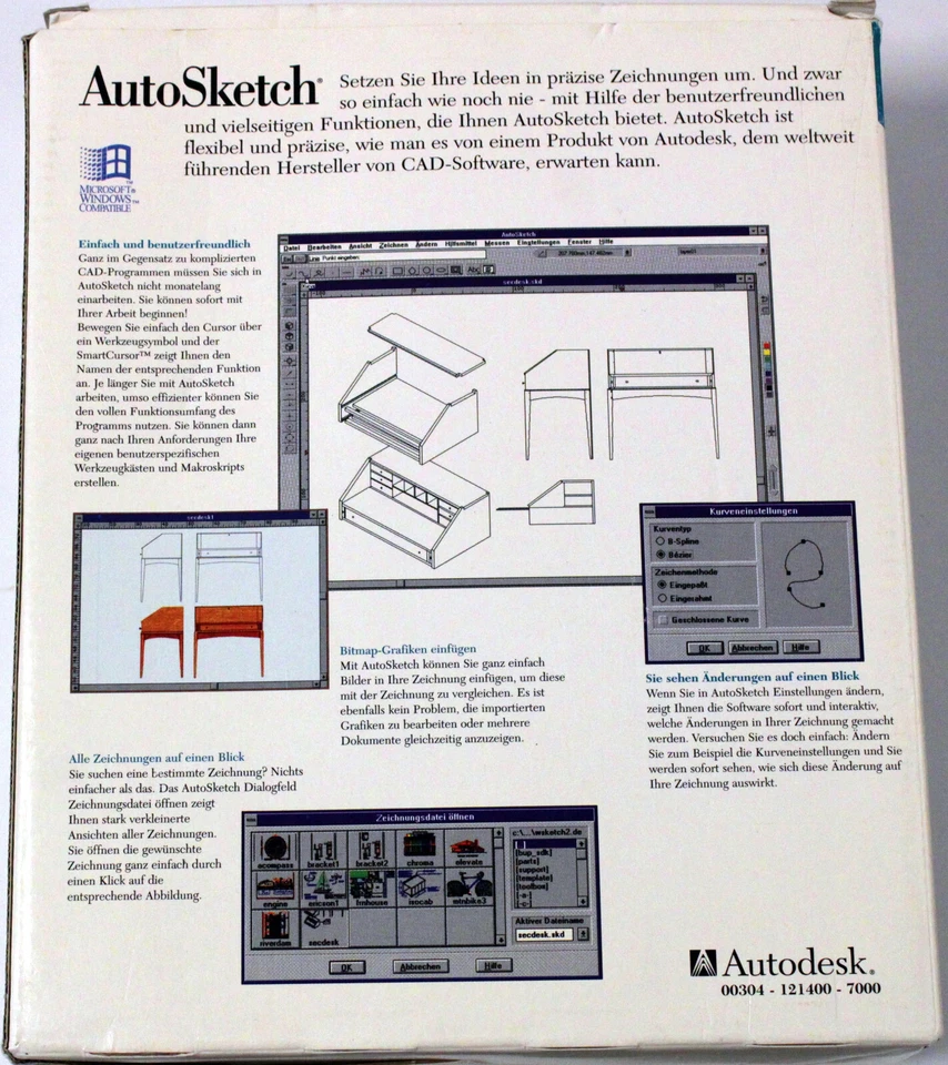 RARITÄT - Autodesk AutoSketch 2.1 - Windows - Deutsch - 3½″ - Bild 2 von 4