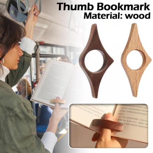 Book Page Holder -Handmade Walnut Thumb Bookmark - Gifts NXPA For Book J2Y7 - Zdjęcie 1 z 10
