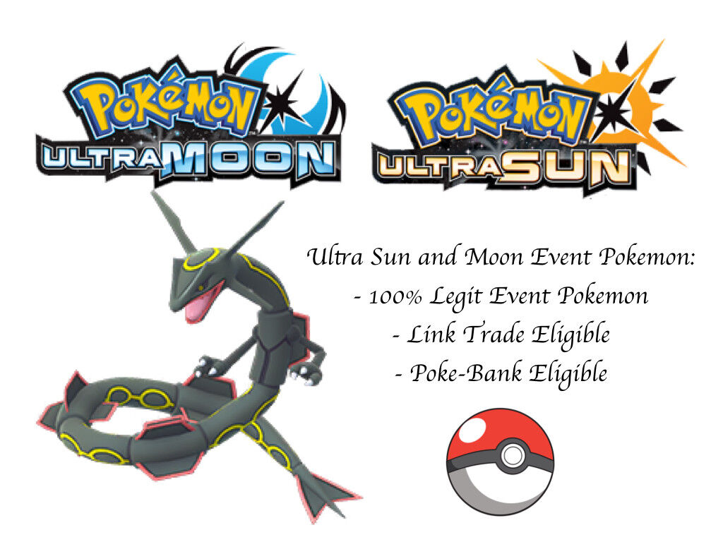 Pokemon Ultra Sun and Moon Singapore Summer 2015 Shiny Rayquaza Event  Pokemon