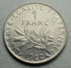 France 1 Franc 1960 KM#925.1 Europe Coin
