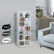 Custodia scaffale per libreria CD portaoggetti unità organizzatore legno 224 CD bianco