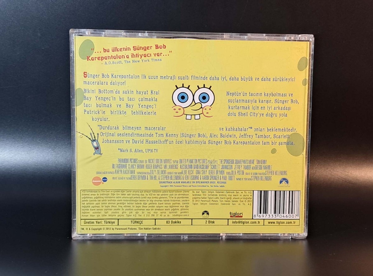 VCD SpongeBob SquarePants Movie 2004 Turkish DUB Video CD | eBay