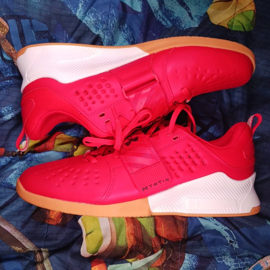 NEW Under Armour UA Reign Lifter Red Weight Lifting Gym Sneaker Men\'s Size 12.5 Under Armour UA Reign Lifter Red Weightlifting Shoes Men main image 2