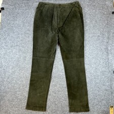 Ralph Lauren Suede Pants Womens Green Size 14