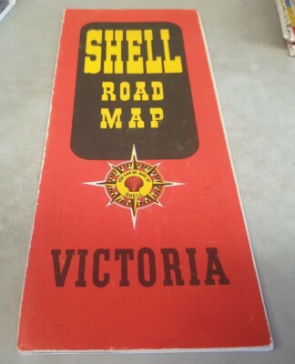 1956 SHELL Oil Co. Road Map of VICTORIA   Australia 