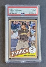 Trent Grisham 2020 Topps 1985 35th Anni. Series 2 Gold RC #/50 PSA 9 #85TB38