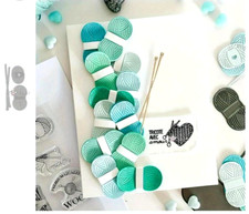 Stricknadeln & Garn Metall Stanzschablone, Scrapbooking, Prägen. DIY . T 9