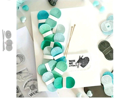 Stricknadeln & Garn Metall Stanzschablone, Scrapbooking, Prägen. DIY . T 9