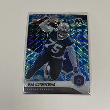 2021 Mosaic Osa Odighizuwa Blue Reactive Prizm RC #360 Dallas Cowboys Rookie SP