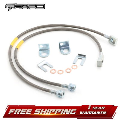 FAPO Front 4-6'' Extended Brake Lines For Jeep Wrangler YJ TJ 1987-2006