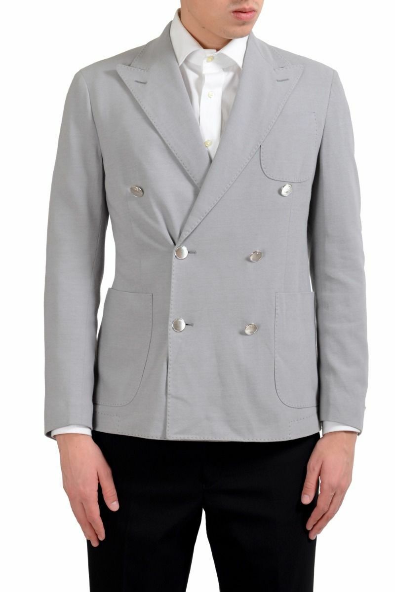 Malo Мужской серый блейзер с двойной подкладкой, спортивное пальто, Размер 40-42